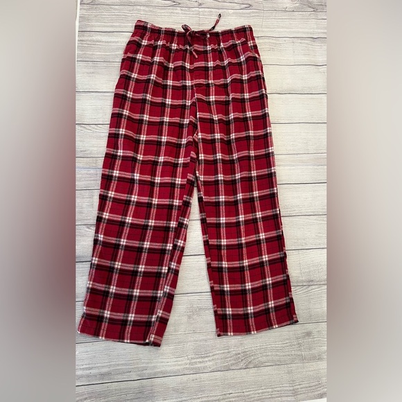 CROFT & BARROW men Plaid Red Pajama Pants/size L - Picture 2 of 8